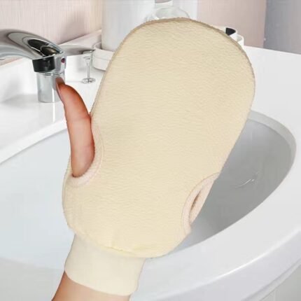 Solid Color Cute Bath Gloves