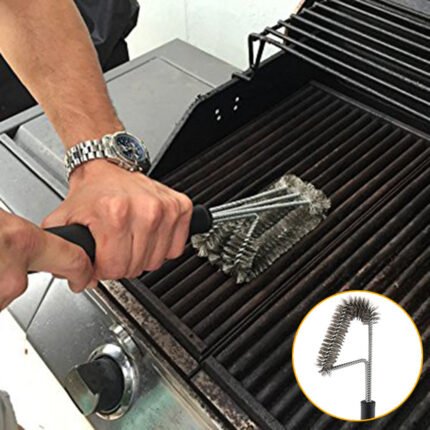 18-inch Three-head Barbecue Grill Cleaning Brush